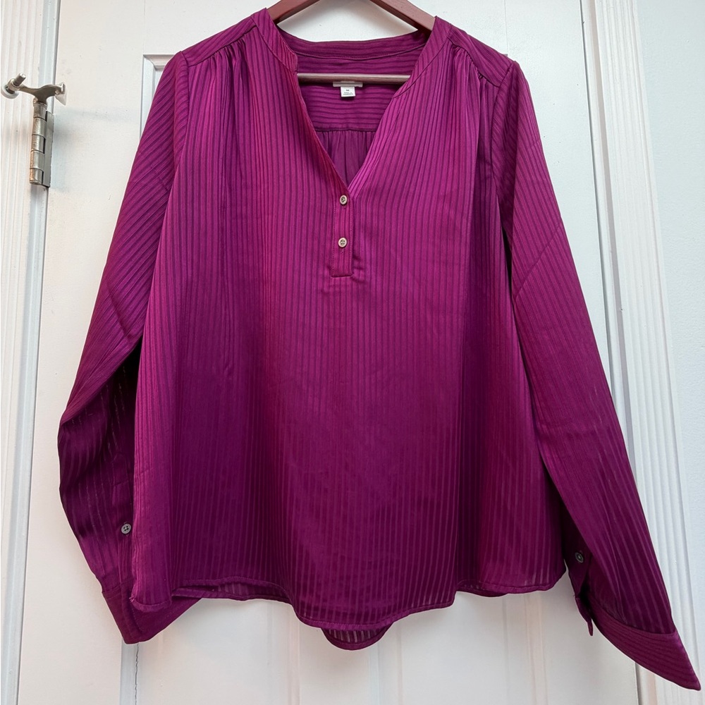 J. Crew Women's Rich Purple Blouse